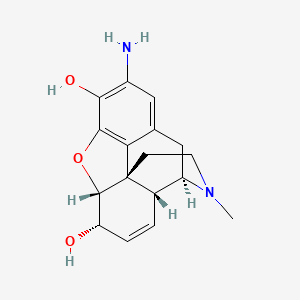 molecular formula C17H20N2O3 B13957013 Morphine, amino- CAS No. 51006-03-2