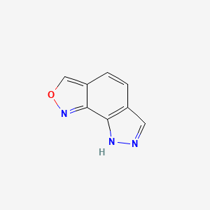 molecular formula C8H5N3O B13957042 8H-[1,2]Oxazolo[4,3-g]indazole CAS No. 740840-15-7