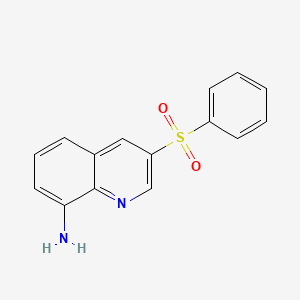 molecular formula C15H12N2O2S B1395705 3-Benzenesulfonylquinolin-8-ylamine CAS No. 607743-08-8
