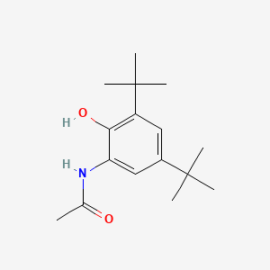 molecular formula C16H25NO2 B13957089 N-(3,5-Bis(1,1-dimethylethyl)-2-hydroxyphenyl)acetamide CAS No. 60043-08-5
