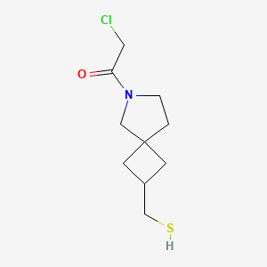 molecular formula C10H16ClNOS B13957097 2-Chloro-1-(2-(mercaptomethyl)-6-azaspiro[3.4]octan-6-yl)ethanone 