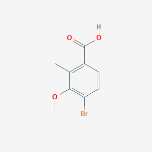 molecular formula C9H9BrO3 B1395710 4-Bromo-3-methoxy-2-methylbenzoic acid CAS No. 1154060-65-7
