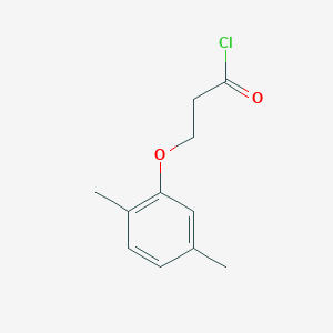 molecular formula C11H15ClO B1395711 3-(2,5-Dimethylphenoxy)propanoyl chloride CAS No. 31264-51-4