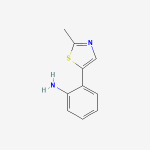 2-(2-Methyl-thiazol-5-YL)-phenylamine
