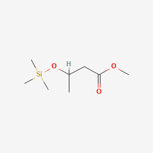 molecular formula C8H18O3Si B13957152 Methyl 3-[(trimethylsilyl)oxy]butanoate CAS No. 55590-74-4