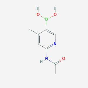 molecular formula C8H11BN2O3 B1395717 6-Acetamido-4-methylpyridin-3-ylboronic acid CAS No. 1111637-72-9