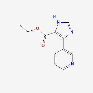 molecular formula C11H11N3O2 B13957181 ethyl 5-(pyridin-3-yl)-1H-iMidazole-4-carboxylate 