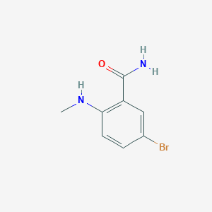 molecular formula C8H9BrN2O B1395720 5-Bromo-2-(methylamino)benzamide CAS No. 22721-18-2