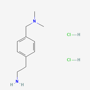 molecular formula C11H20Cl2N2 B1395721 [4-(2-Aminoethyl)benzyl]dimethylamine dihydrochloride CAS No. 1202890-08-1