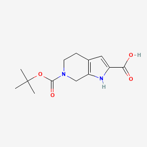 6-(tert-Butoxycarbonyl)-4,5,6,7-tetrahydro-1H-pyrrolo[2,3-c]pyridine-2-carboxylic acid