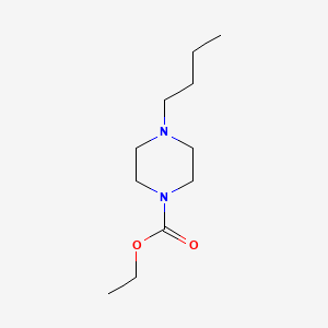 molecular formula C11H22N2O2 B13957275 1-Piperazinecarboxylic acid, 4-butyl-, ethyl ester CAS No. 63981-41-9