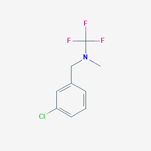 molecular formula C9H9ClF3N B13957298 N-(3-chlorobenzyl)-1,1,1-trifluoro-N-methylmethanamine 