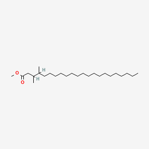 molecular formula C25H50O2 B13957308 Methyl 3,4-dimethyldocosanoate CAS No. 55373-97-2