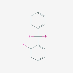 molecular formula C13H9F3 B1395731 1-[Difluoro(phenyl)methyl]-2-fluorobenzene CAS No. 1204295-58-8