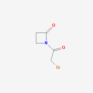 molecular formula C5H6BrNO2 B13957318 1-(Bromoacetyl)azetidin-2-one CAS No. 247192-11-6