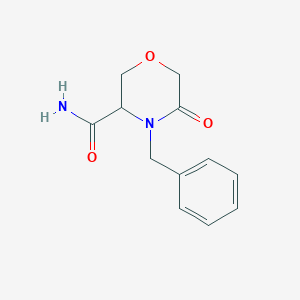 4-Benzyl-5-oxomorpholine-3-carboxamide