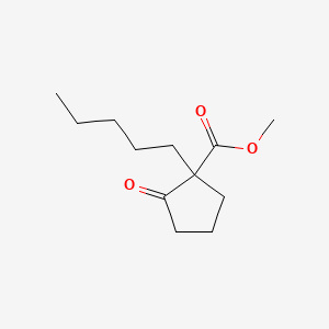 molecular formula C12H20O3 B13957370 Cyclopentanecarboxylic acid, 2-oxo-1-pentyl-, methyl ester CAS No. 55443-08-8