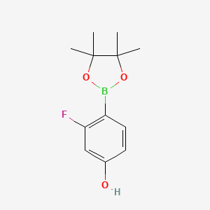 3-Fluoro-4-(4,4,5,5-tetramethyl-1,3,2-dioxaborolan-2-yl)phenol