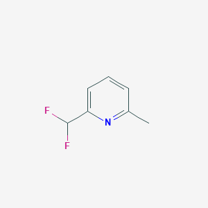 molecular formula C7H7F2N B1395744 2-(Difluoromethyl)-6-methylpyridine CAS No. 1029691-30-2