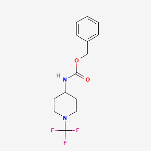 molecular formula C14H17F3N2O2 B13957445 Benzyl (1-(trifluoromethyl)piperidin-4-yl)carbamate 
