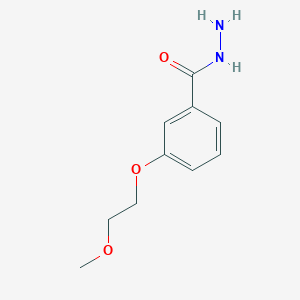 molecular formula C10H14N2O3 B1395748 3-(2-Methoxyethoxy)benzohydrazide CAS No. 1006589-55-4