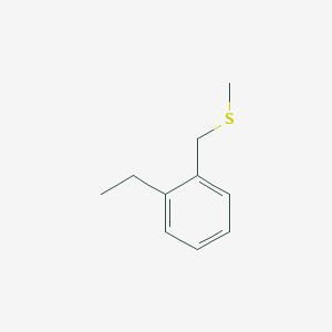 molecular formula C10H14S B13957489 1-Ethyl-2-[(methylsulfanyl)methyl]benzene CAS No. 65130-44-1