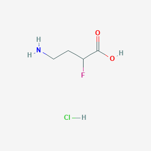 molecular formula C4H9ClFNO2 B1395749 4-Amino-2-fluorobutanoic acid hydrochloride CAS No. 26437-22-9