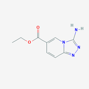 molecular formula C9H10N4O2 B1395752 Ethyl 3-amino-[1,2,4]triazolo[4,3-a]pyridine-6-carboxylate CAS No. 1211511-01-1