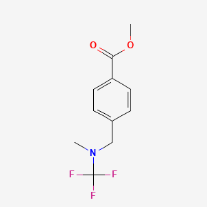 molecular formula C11H12F3NO2 B13957524 Methyl 4-((methyl(trifluoromethyl)amino)methyl)benzoate 