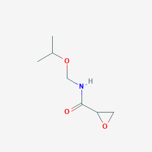 molecular formula C7H13NO3 B13957548 N-{[(Propan-2-yl)oxy]methyl}oxirane-2-carboxamide CAS No. 30559-08-1