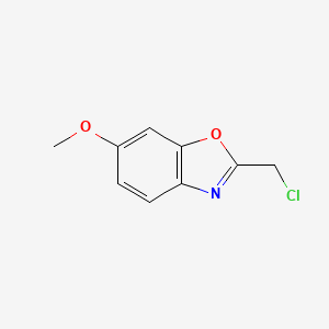 molecular formula C9H8ClNO2 B1395756 2-(Chloromethyl)-6-methoxy-1,3-benzoxazole CAS No. 944897-67-0