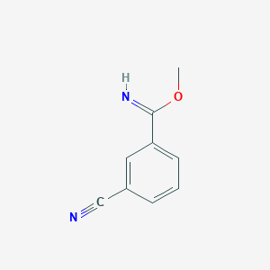 molecular formula C9H8N2O B1395757 3-氰基-苯甲酰亚胺酸甲酯 CAS No. 357925-37-2