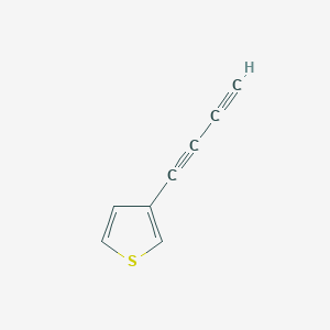 molecular formula C8H4S B139576 3-(1,3-Butadiynyl)thiophene CAS No. 131292-31-4