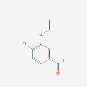 molecular formula C9H9ClO2 B1395760 4-氯-3-乙氧基苯甲醛 CAS No. 85259-46-7