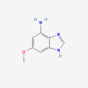 molecular formula C8H9N3O B13957601 6-Methoxy-1H-benzimidazol-4-amine 