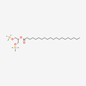 molecular formula C29H62O4Si2 B13957636 Eicosanoic acid, 2-[(trimethylsilyl)oxy]-1-[[(trimethylsilyl)oxy]methyl]ethyl ester CAS No. 55517-93-6