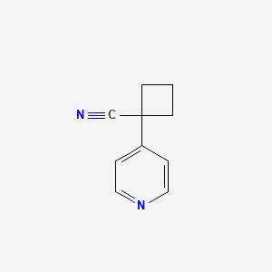 1-(Pyridin-4-YL)cyclobutanecarbonitrile