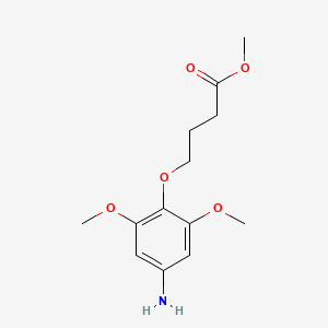 molecular formula C13H19NO5 B13957699 Methyl 4-(4-amino-2,6-dimethoxyphenoxy)butanoate CAS No. 159645-66-6