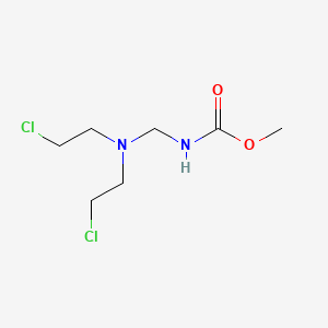 molecular formula C7H14Cl2N2O2 B13957705 Carbamic acid, N-bis(2-chloroethyl)aminomethyl-, methyl ester CAS No. 58050-42-3