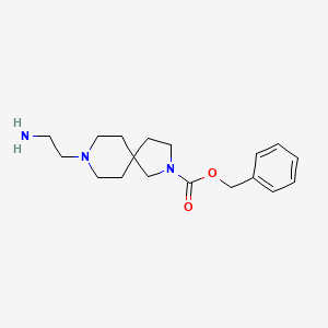 molecular formula C18H27N3O2 B13957728 Benzyl 8-(2-aminoethyl)-2,8-diazaspiro[4.5]decane-2-carboxylate 