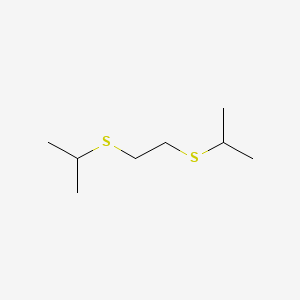 molecular formula C8H18S2 B13957748 Ethane, 1,2-bis(isopropylthio)- CAS No. 5865-15-6