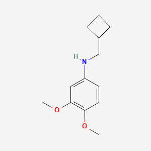 molecular formula C13H19NO2 B1395775 N-(环丁基甲基)-3,4-二甲氧基苯胺 CAS No. 887588-17-2
