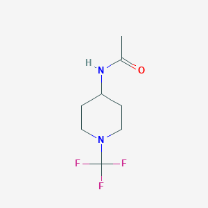 molecular formula C8H13F3N2O B13957761 N-(1-(trifluoromethyl)piperidin-4-yl)acetamide 