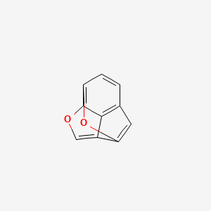 molecular formula C10H4O2 B13957768 3,7-Epoxyindeno[7,1-bc]furan CAS No. 208-45-7