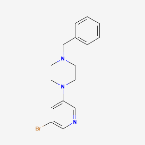 molecular formula C16H18BrN3 B1395779 1-Benzyl-4-(5-bromopyridin-3-yl)piperazine CAS No. 954388-11-5