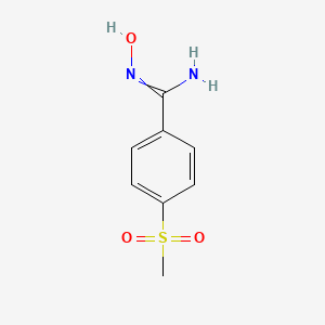 molecular formula C8H10N2O3S B1395784 N-Hydroxy-4-(methylsulfonyl)benzimidamide CAS No. 56935-74-1