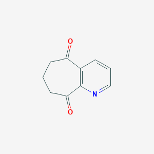 molecular formula C10H9NO2 B1395786 7,8-二氢-5H-环庚并[b]吡啶-5,9(6H)-二酮 CAS No. 39713-40-1