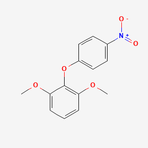 molecular formula C14H13NO5 B13957915 1-(2,6-Dimethoxyphenoxy)-4-nitrobenzene 