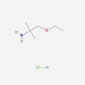 molecular formula C6H16ClNO B1395792 (2-Ethoxy-1,1-dimethylethyl)amine hydrochloride CAS No. 1231730-24-7