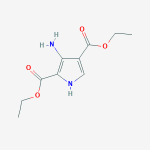 molecular formula C10H14N2O4 B1395793 Diethyl 3-amino-1H-pyrrole-2,4-dicarboxylate CAS No. 853058-40-9